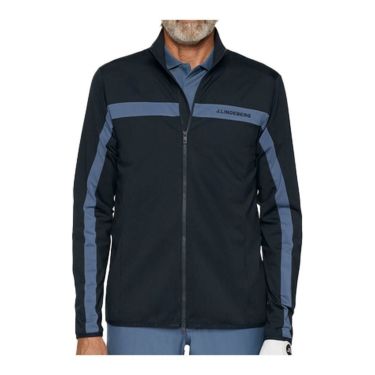 Jリンドバーグ J.LINDEBERG　メンズ バックブリッジ ミッドレイヤー 長袖 ブルゾン 071-54913 198 ネイビー　2025年モデル ネイビー