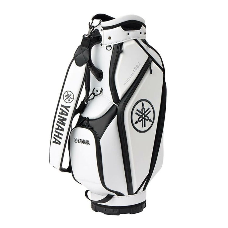 ヤマハ　メンズ ミドルサイズ キャディバッグ Y26CBM WBK ホワイト×ブラック [2026年モデル] ヤマハ メンズ ミドルサイズ キャディバッグ Y26CBM WBK ホワイト