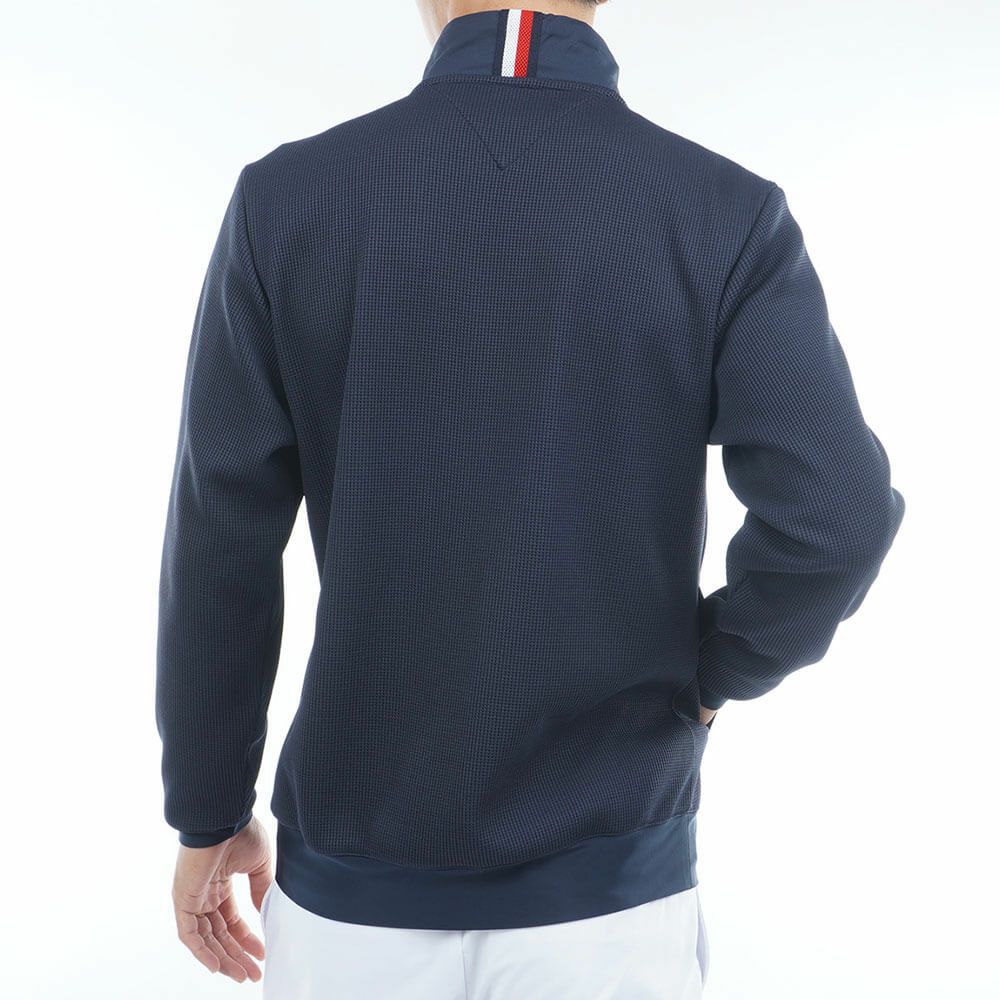 トミー ヒルフィガー ゴルフ　メンズ スウェット 長袖 ジャケット THMA552　2025年モデル 詳細1 詳細3