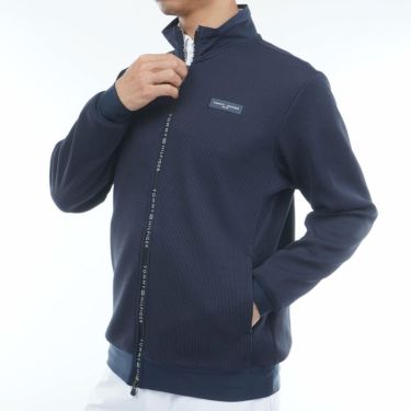 トミー ヒルフィガー ゴルフ　メンズ スウェット 長袖 ジャケット THMA552　2025年モデル 詳細1 詳細4