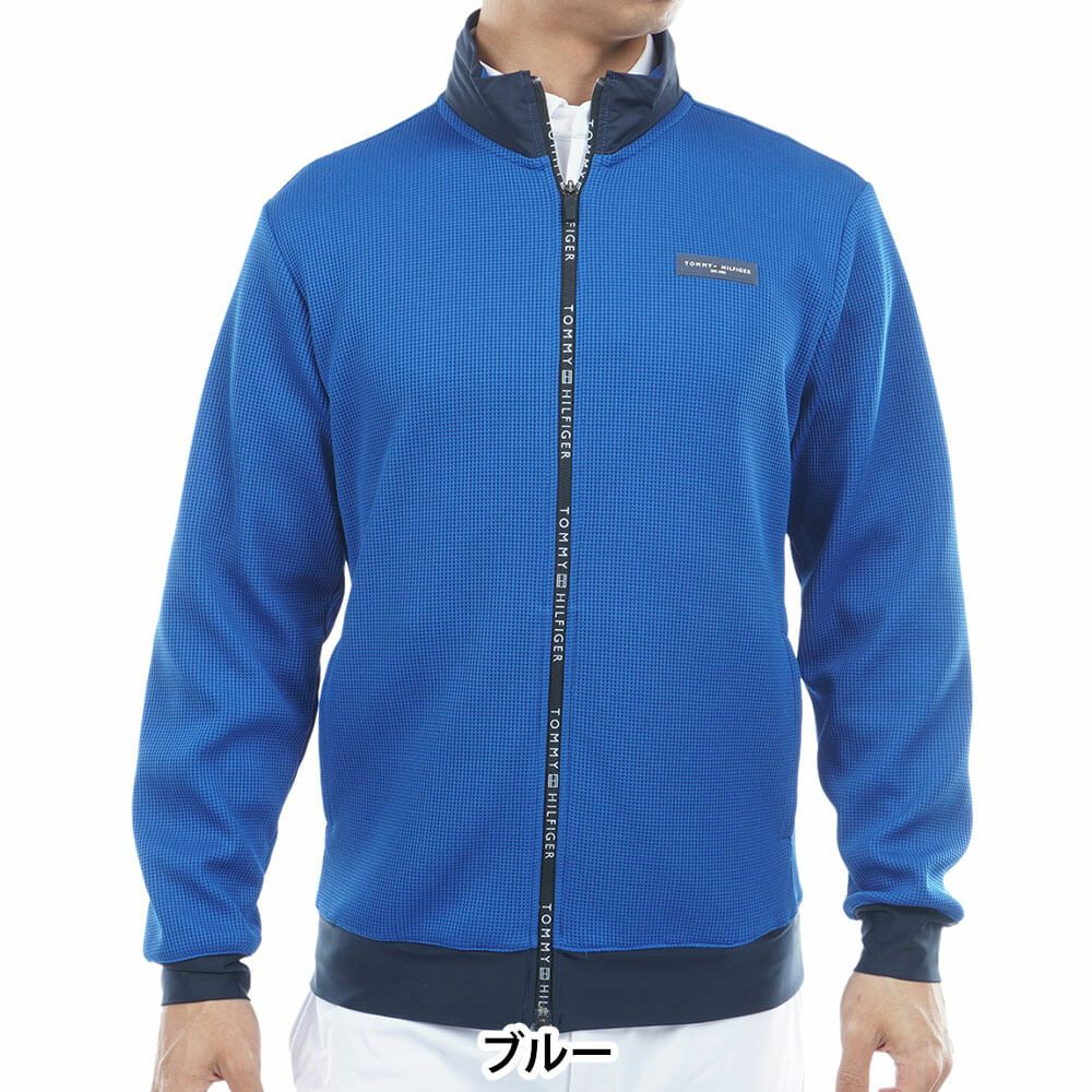 トミー ヒルフィガー ゴルフ　メンズ スウェット 長袖 ジャケット THMA552　2025年モデル 詳細1 詳細5