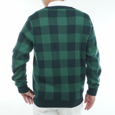 トミー ヒルフィガー ゴルフ　メンズ チェックジャガード 長袖 クルーネック セーター THMA571　2025年モデル 詳細1 詳細12