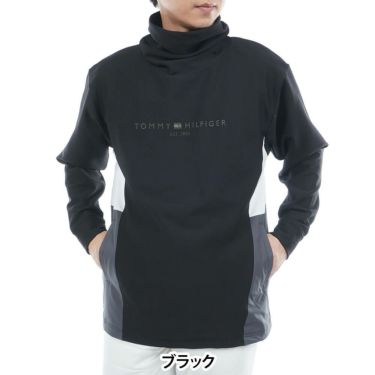 トミー ヒルフィガー ゴルフ　メンズ ネックウォーマー付 長袖 スウェット THMA583　2025年モデル 詳細1 詳細5