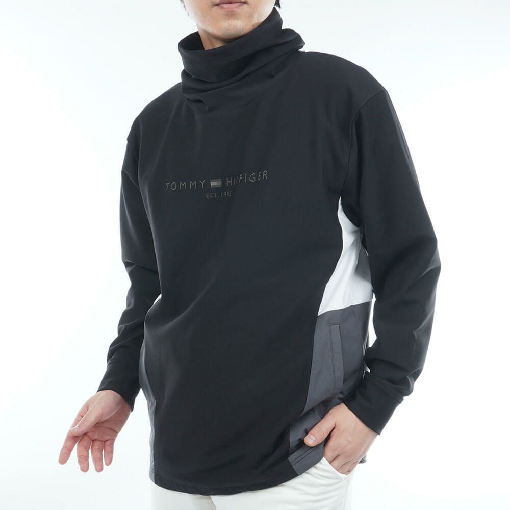 トミー ヒルフィガー ゴルフ　メンズ ネックウォーマー付 長袖 スウェット THMA583　2025年モデル 詳細1 詳細7
