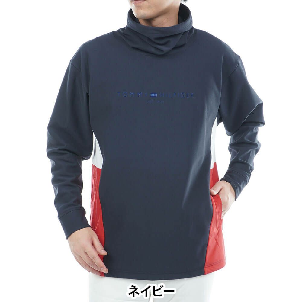 トミー ヒルフィガー ゴルフ　メンズ ネックウォーマー付 長袖 スウェット THMA583　2025年モデル 詳細1 詳細12