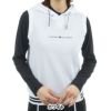 トミー ヒルフィガー ゴルフ　レディース ワッフル スウェット フーディー ベスト THLA551　2025年モデル 詳細1 詳細2