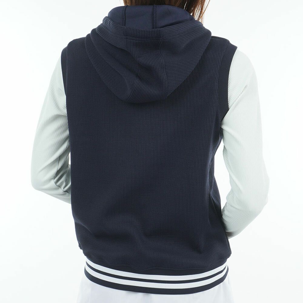 トミー ヒルフィガー ゴルフ　レディース ワッフル スウェット フーディー ベスト THLA551　2025年モデル 詳細1 詳細6