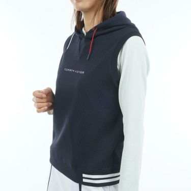 トミー ヒルフィガー ゴルフ　レディース ワッフル スウェット フーディー ベスト THLA551　2025年モデル 詳細1 詳細7