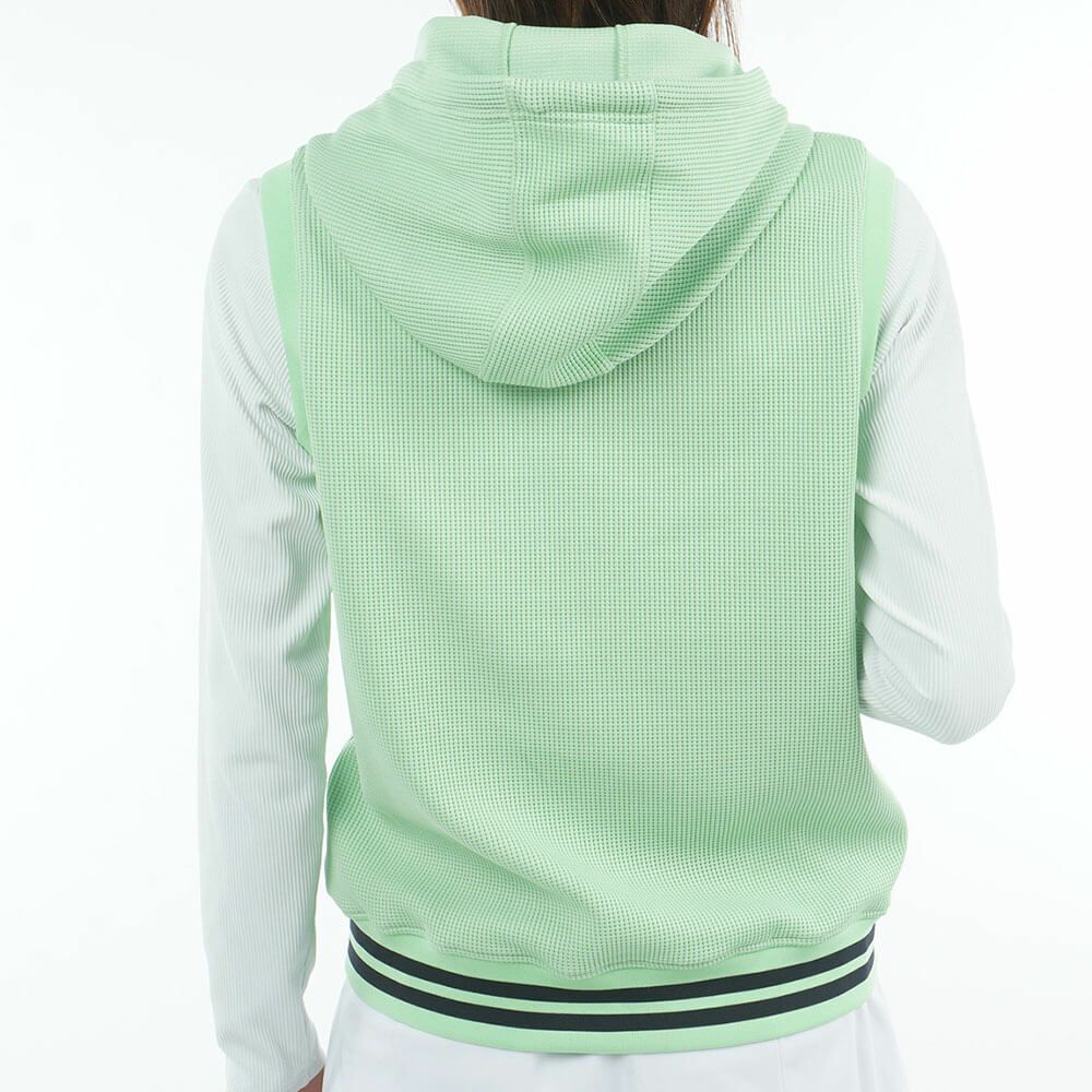 トミー ヒルフィガー ゴルフ　レディース ワッフル スウェット フーディー ベスト THLA551　2025年モデル 詳細1 詳細9