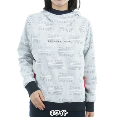 トミー ヒルフィガー ゴルフ　レディース キルトジャガード 長袖 プルオーバー THLA577　2025年モデル 詳細1 詳細2