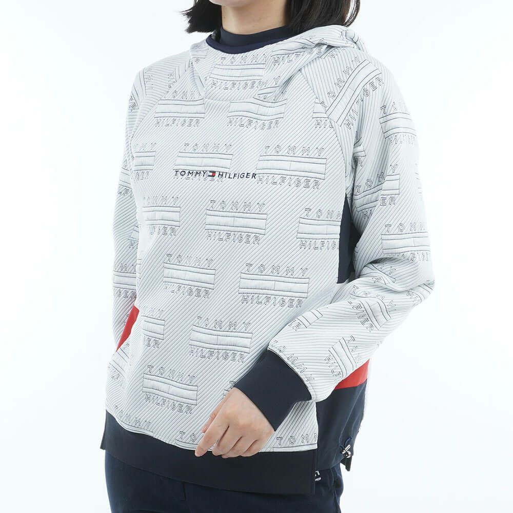トミー ヒルフィガー ゴルフ　レディース キルトジャガード 長袖 プルオーバー THLA577　2025年モデル 詳細1 詳細4