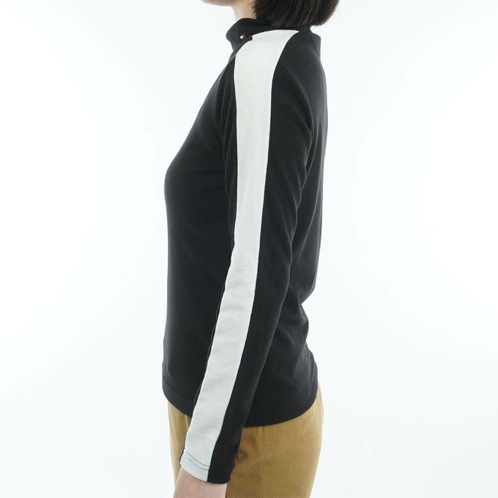 トミー ヒルフィガー ゴルフ　レディース ストレッチ 長袖 モックネック ライン シャツ THLA583　2025年モデル 詳細1 詳細5