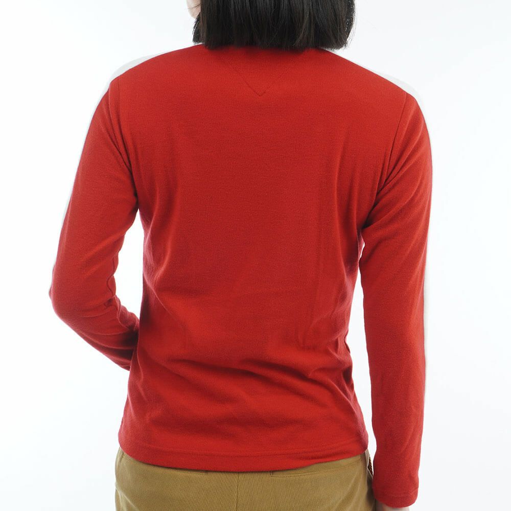 トミー ヒルフィガー ゴルフ　レディース ストレッチ 長袖 モックネック ライン シャツ THLA583　2025年モデル 詳細1 詳細9