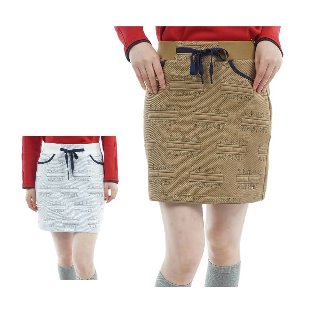トミー ヒルフィガー ゴルフ　レディース キルトジャガード スカート THLA579　2025年モデル 詳細1