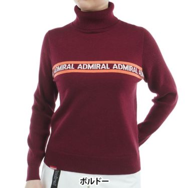 アドミラル Admiral　レディース ホカタッチ 長袖 タートルネック セーター ADLA577　2025年モデル 詳細1 詳細8