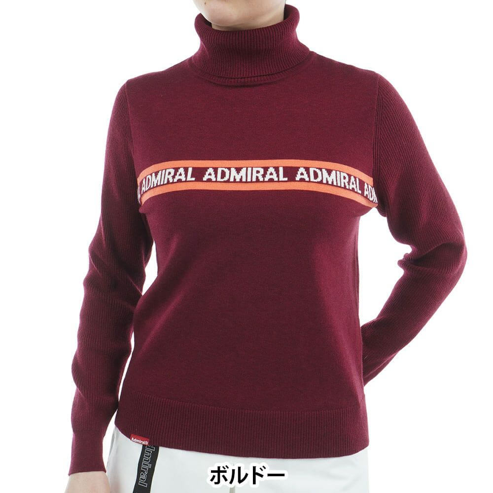 アドミラル Admiral　レディース ホカタッチ 長袖 タートルネック セーター ADLA577　2025年モデル 詳細1 詳細8