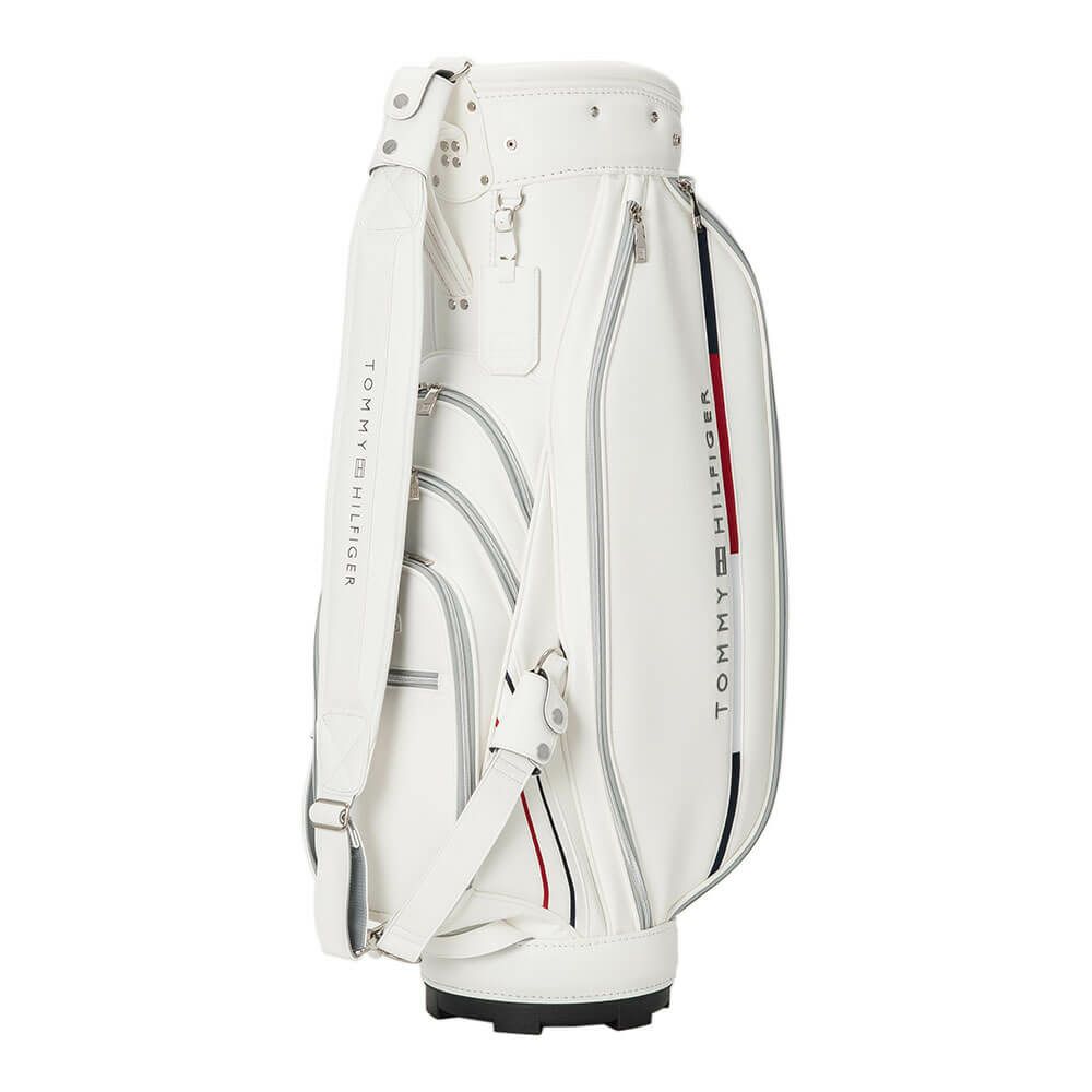 トミー ヒルフィガー ゴルフ　ゴルフ　クラシックスポーツ カート キャディバッグ THMG5FCB 00 ホワイト　2025年モデル ホワイト
