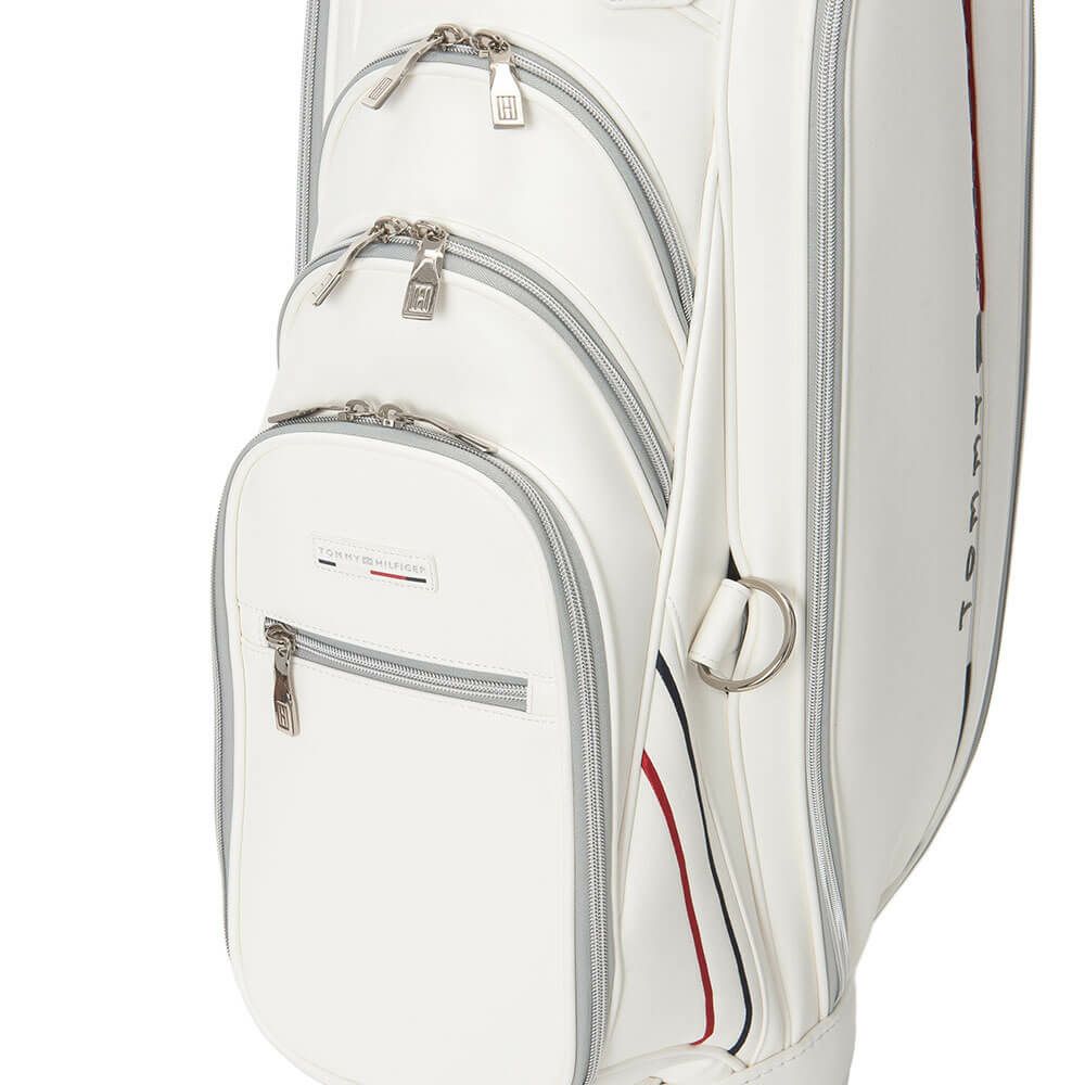 トミー ヒルフィガー ゴルフ　ゴルフ　クラシックスポーツ カート キャディバッグ THMG5FCB 00 ホワイト　2025年モデル ホワイト 詳細7