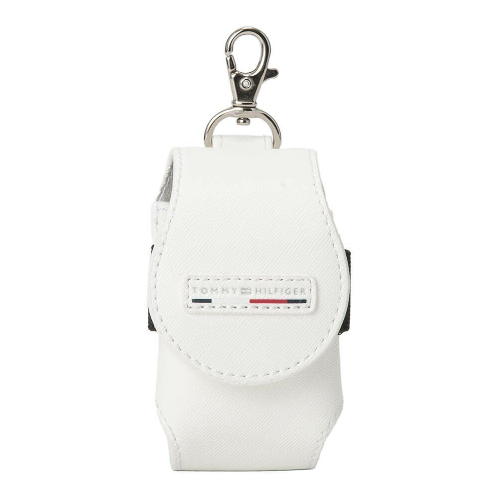 トミー ヒルフィガー ゴルフ　ゴルフ エッセンシャル ボールポーチ THMG5FEB 00 ホワイト　2025年モデル ホワイト