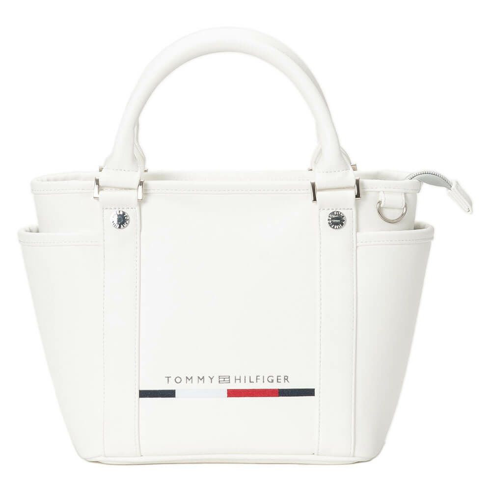 トミー ヒルフィガー ゴルフ　ゴルフ クラシックスポーツ ラウンドバッグ THMG5FTB 00 ホワイト　2025年モデル ホワイト