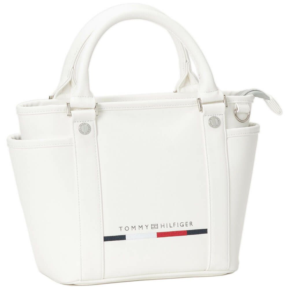 トミー ヒルフィガー ゴルフ　ゴルフ クラシックスポーツ ラウンドバッグ THMG5FTB 00 ホワイト　2025年モデル ホワイト 詳細2