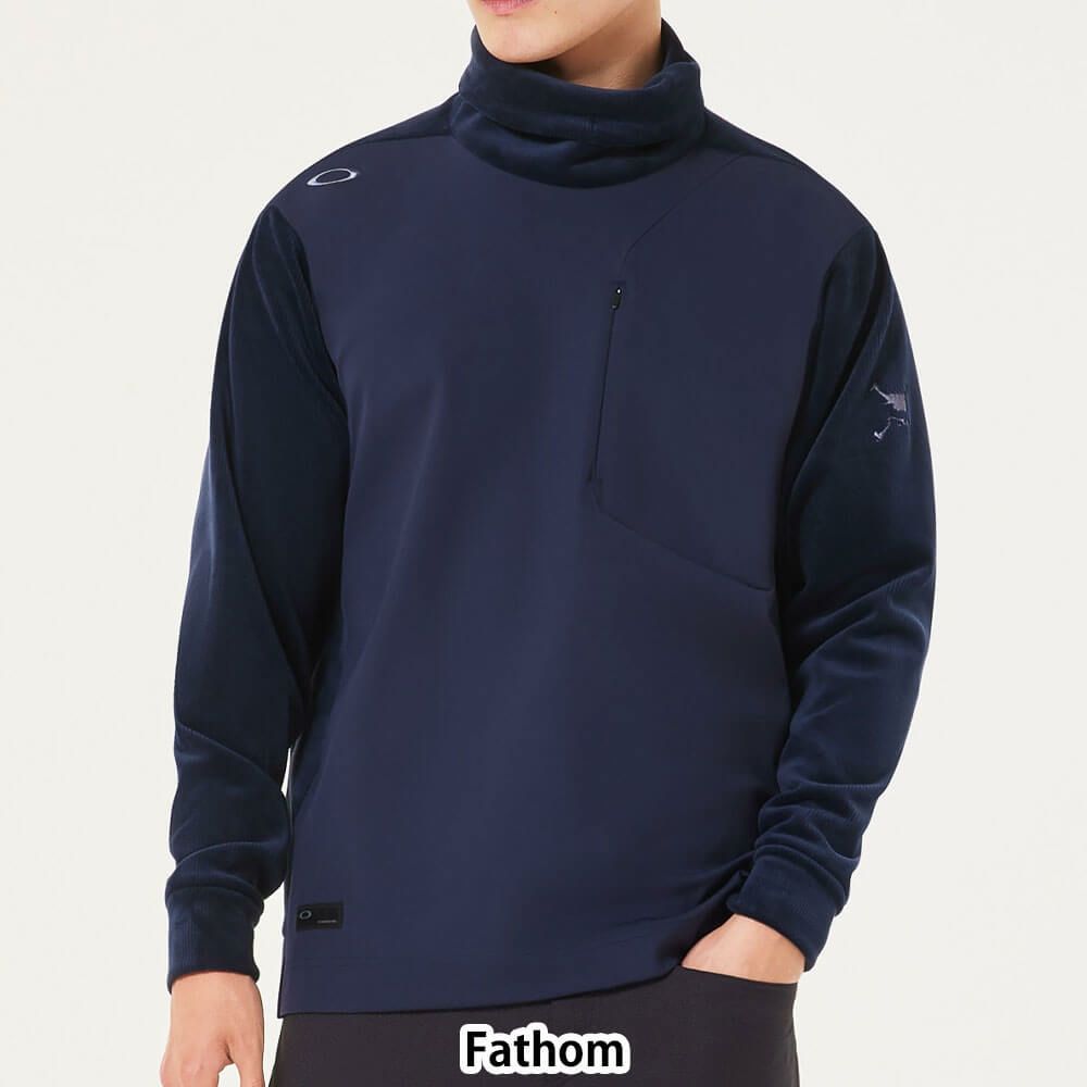 オークリー OAKLEY　メンズ ロゴデザイン フリース 長袖 タートルネック シャツ FOA408142　2025年モデル 詳細1 詳細5