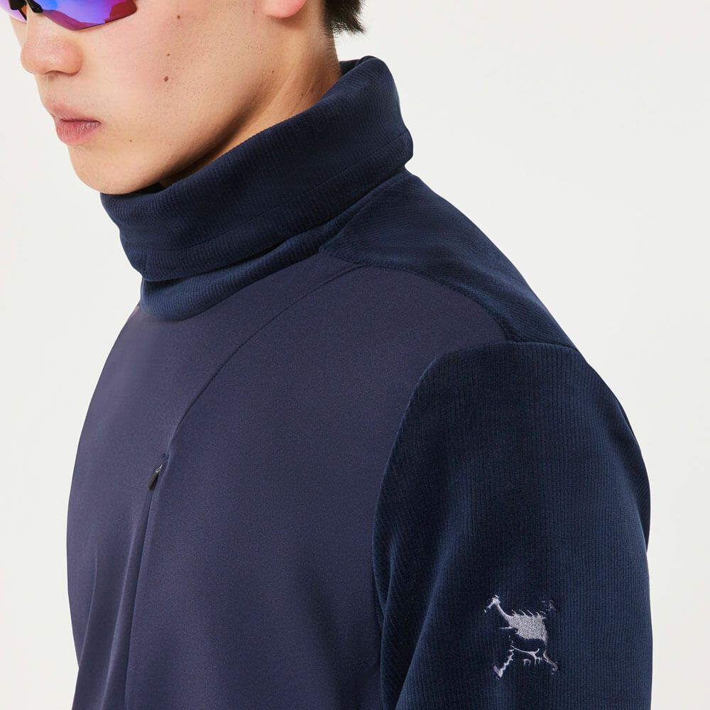 オークリー OAKLEY　メンズ ロゴデザイン フリース 長袖 タートルネック シャツ FOA408142　2025年モデル 詳細1 詳細9