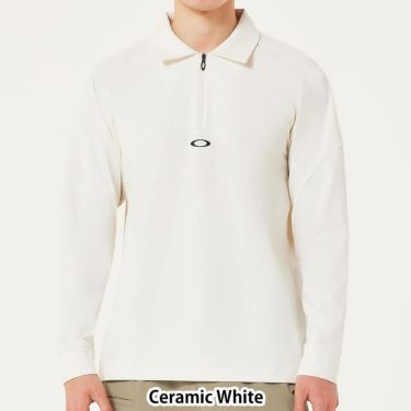 オークリー OAKLEY　メンズ ジップアップ 長袖 ポロシャツ FOA408146　2025年モデル 詳細1 詳細5