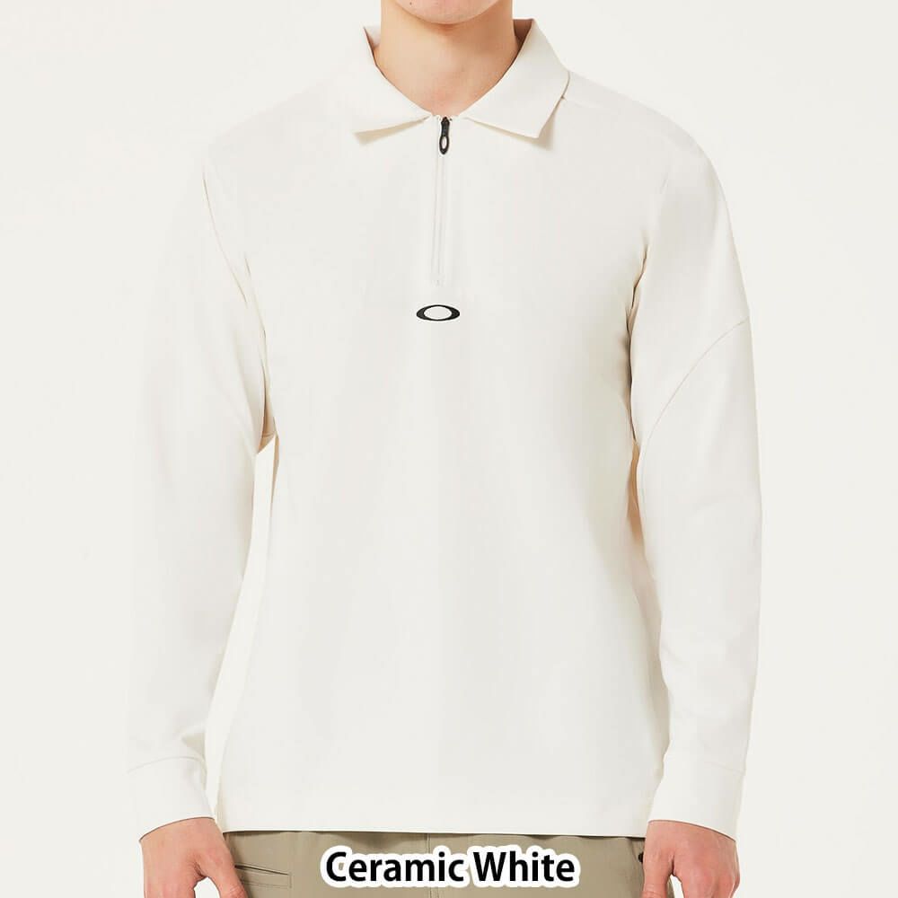 オークリー OAKLEY　メンズ ジップアップ 長袖 ポロシャツ FOA408146　2025年モデル 詳細1 詳細5