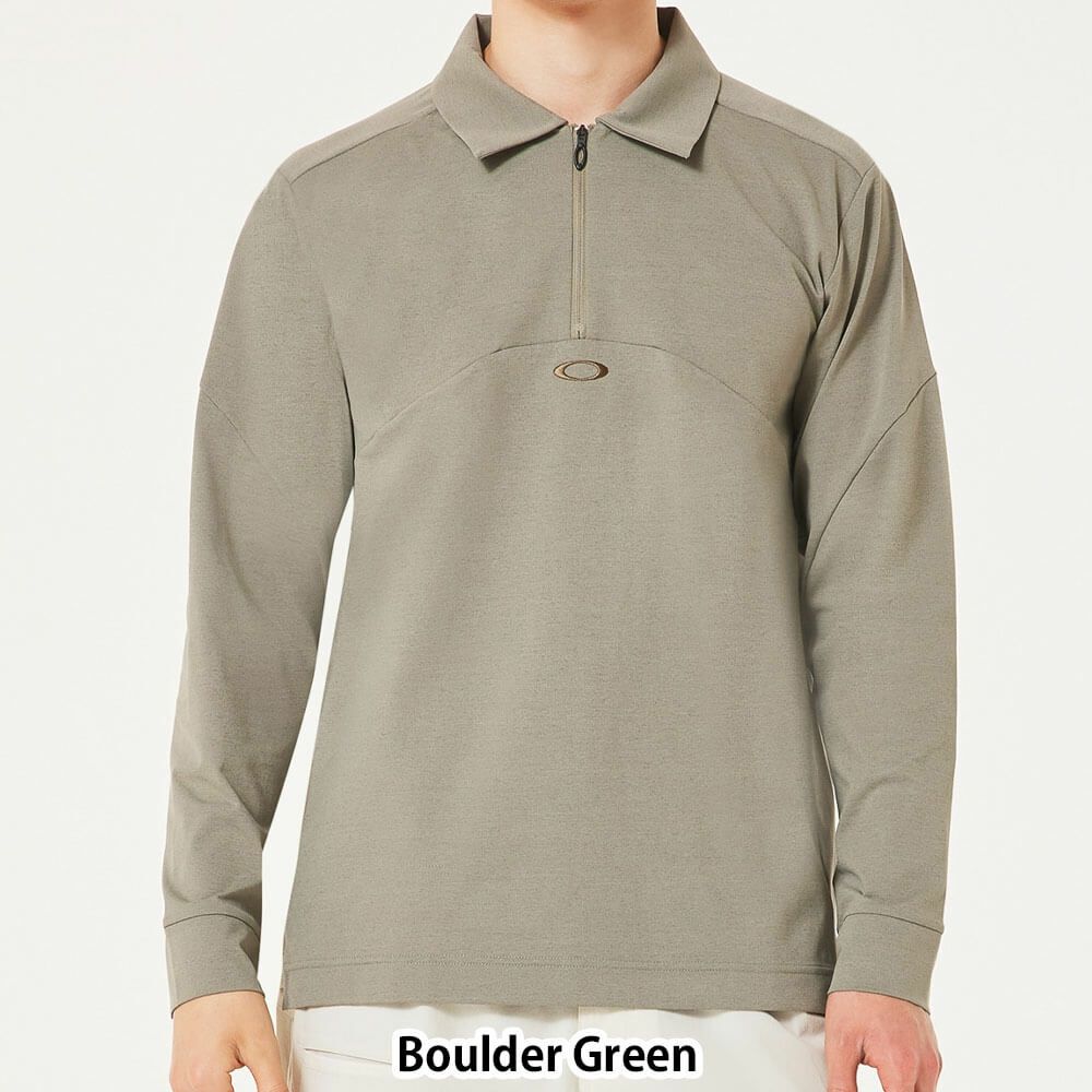 オークリー OAKLEY　メンズ ジップアップ 長袖 ポロシャツ FOA408146　2025年モデル 詳細1 詳細8