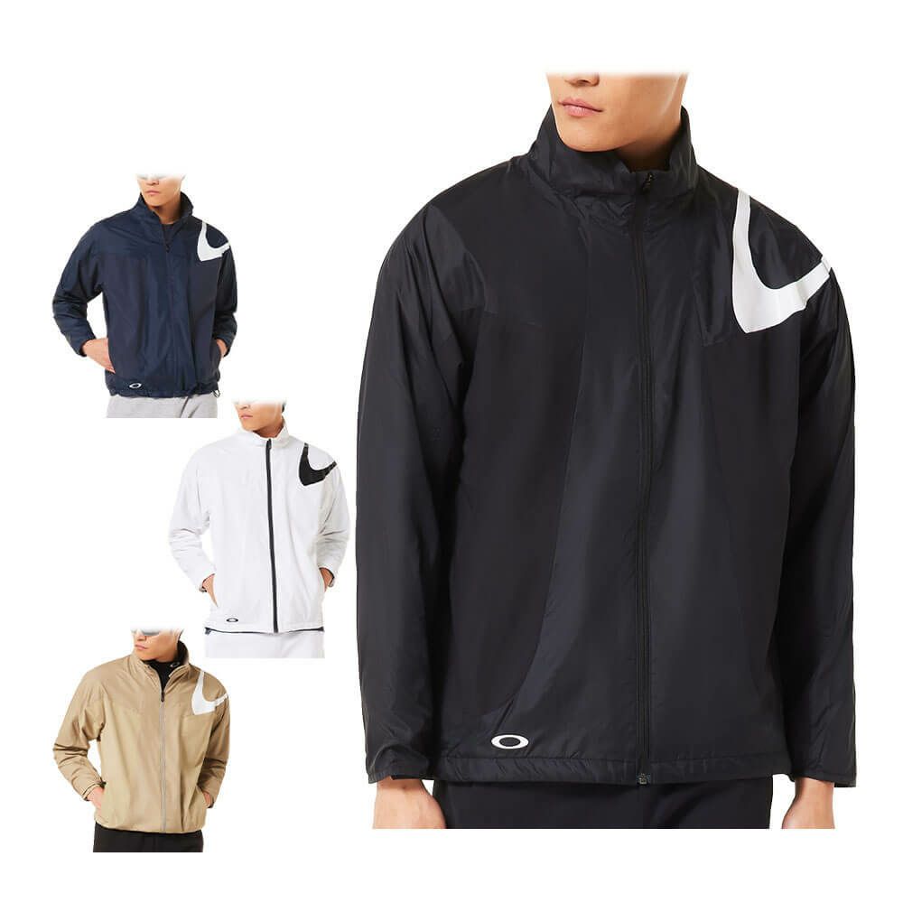 オークリー OAKLEY　メンズ ビッグロゴ 長袖 ウィンドブレーカー FOA408210　2025年モデル 詳細1
