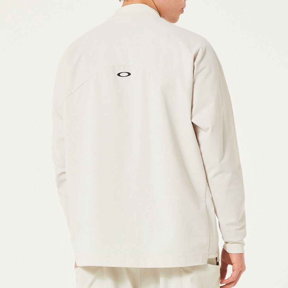 オークリー OAKLEY　メンズ ロゴ刺繍 ドビー柄 長袖 モックネック シャツ FOA408244　2025年モデル 詳細1 詳細11