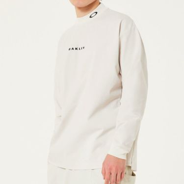 オークリー OAKLEY　メンズ ロゴ刺繍 ドビー柄 長袖 モックネック シャツ FOA408244　2025年モデル 詳細1 詳細12