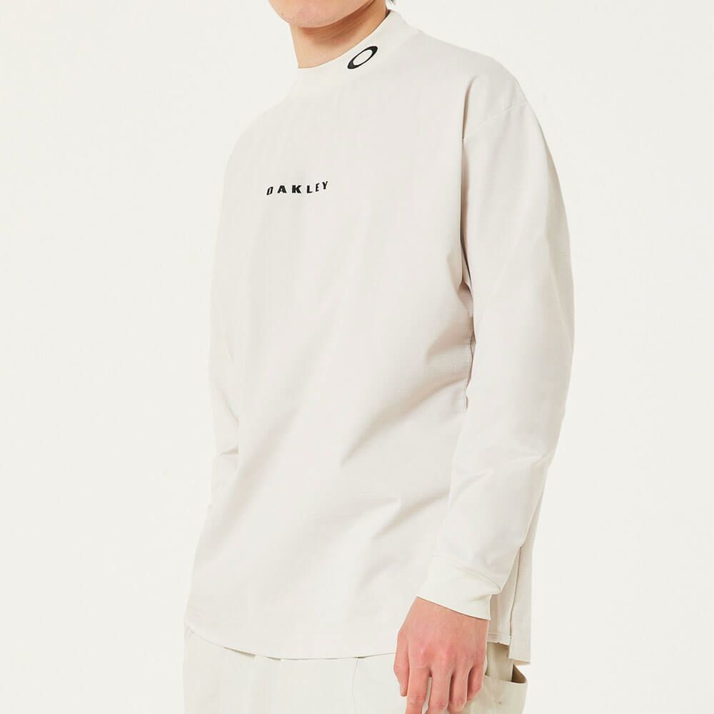 オークリー OAKLEY　メンズ ロゴ刺繍 ドビー柄 長袖 モックネック シャツ FOA408244　2025年モデル 詳細1 詳細12