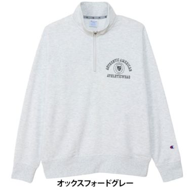 チャンピオンゴルフ ChampionGOLF　メンズ 長袖 ハーフジップ スウェット シャツ C3-CG002　2025年モデル 詳細1 詳細4