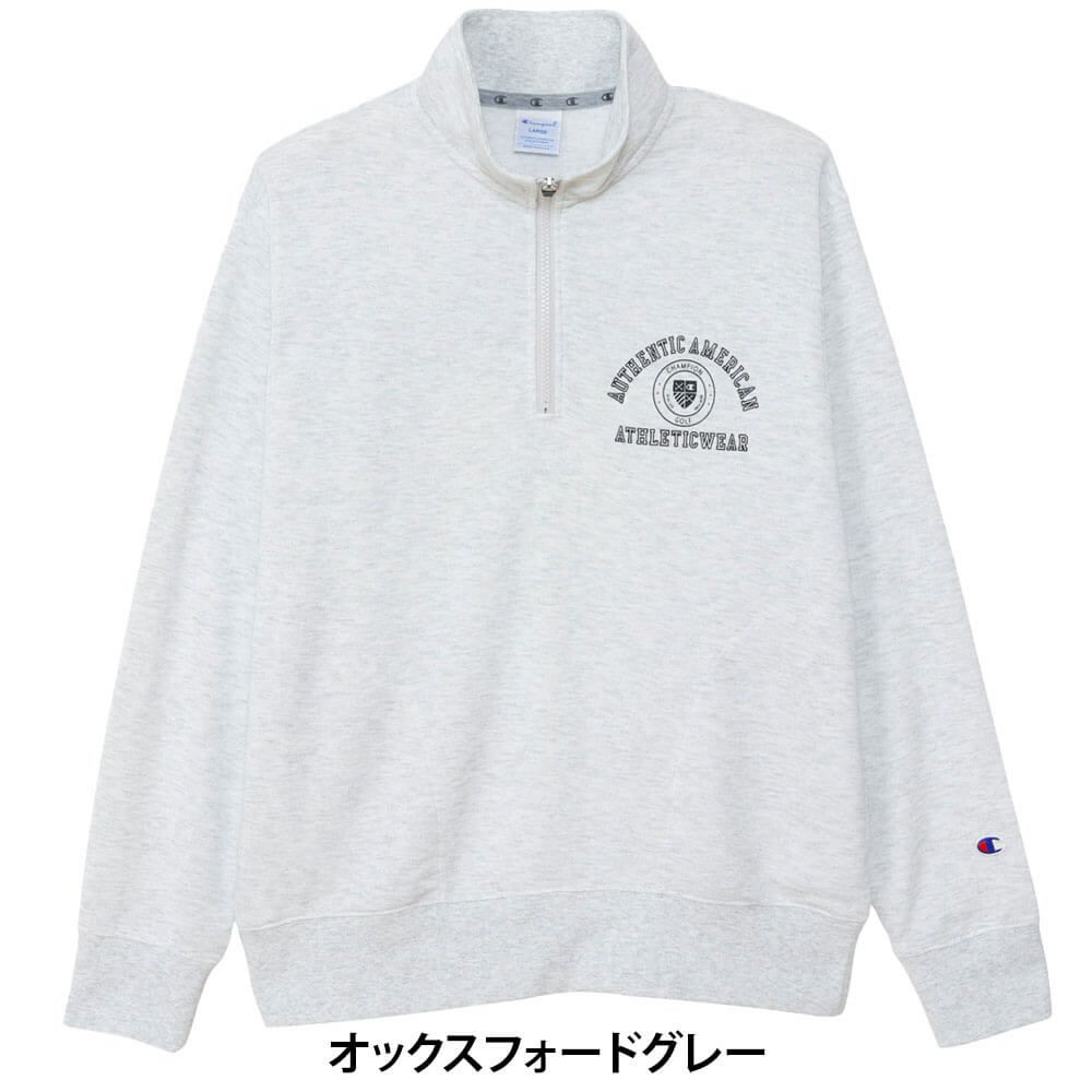 チャンピオンゴルフ ChampionGOLF　メンズ 長袖 ハーフジップ スウェット シャツ C3-CG002　2025年モデル 詳細1 詳細4