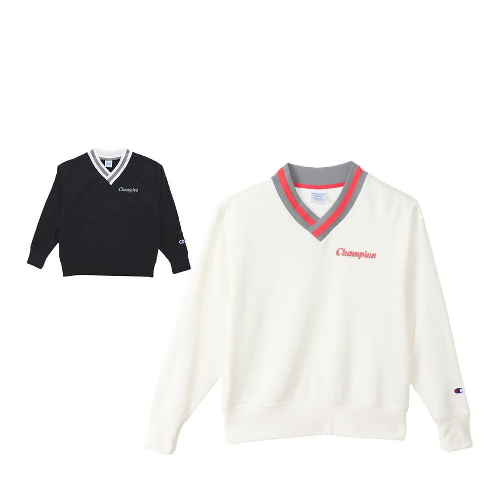 チャンピオンゴルフ ChampionGOLF　レディース 長袖 Vネック スウェット CW-CG002　2025年モデル 詳細1