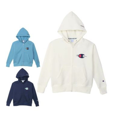 チャンピオンゴルフ ChampionGOLF　レディース 長袖 フルジップ フーデッド スウェット CW-CG101　2025年モデル 詳細1