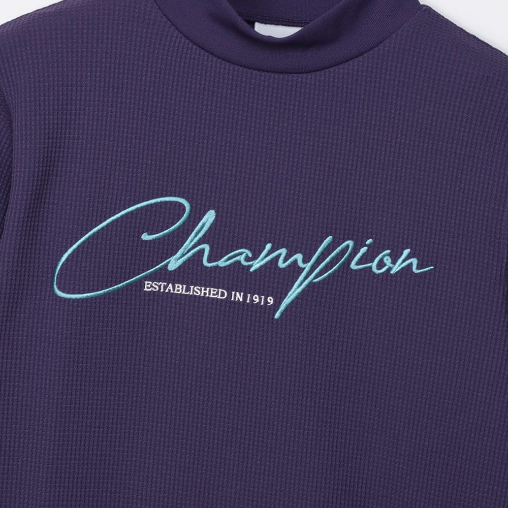 チャンピオンゴルフ ChampionGOLF　レディース 長袖 モックネック シャツ CW-CG404　2025年モデル 詳細1 詳細4