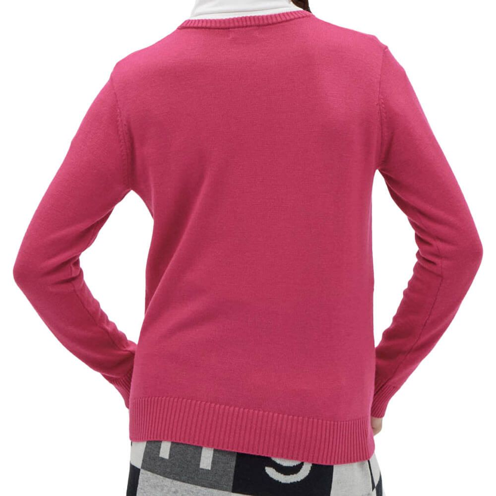 マンシングウェア Munsingwear　レディース アップリケ アーカイブ ペンギンロゴ 長袖 クルーネックセーター MG5FST51L　2025年モデル 詳細1 詳細7