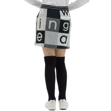 マンシングウェア Munsingwear　レディース ブロック柄 ニットスカート MG5FSK51L　2025年モデル 詳細1 詳細3