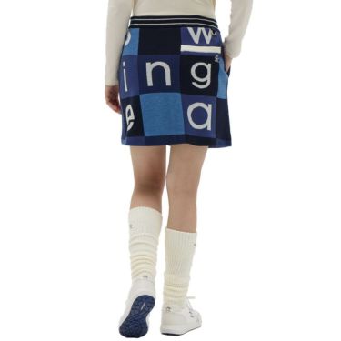 マンシングウェア Munsingwear　レディース ブロック柄 ニットスカート MG5FSK51L　2025年モデル 詳細1 詳細5