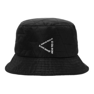ルコック Le coq sportif　メンズ トライアングル柄 中わた ハット LG5FCP72M BK00 ブラック　2025年モデル ブラック