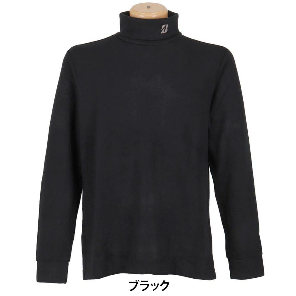 ブリヂストンゴルフ　メンズ スムース 長袖 タートルネック シャツ FGM32F　2025年モデル 詳細1