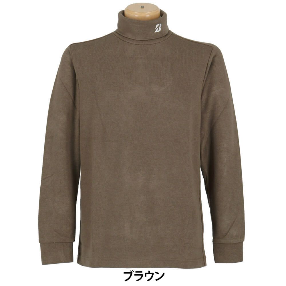 ブリヂストンゴルフ　メンズ スムース 長袖 タートルネック シャツ FGM32F　2025年モデル 詳細4