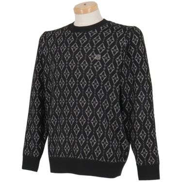 セントアンドリュース St ANDREWS　メンズ ダイヤロゴジャガード 長袖 クルーネック ニット プルオーバー 042-5270153　2025年モデル 詳細1 詳細4