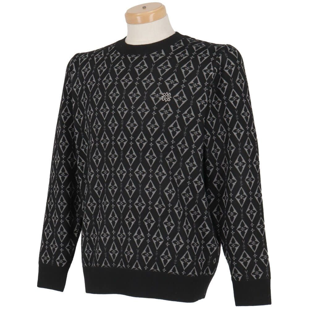 セントアンドリュース St ANDREWS　メンズ ダイヤロゴジャガード 長袖 クルーネック ニット プルオーバー 042-5270153　2025年モデル 詳細1 詳細4