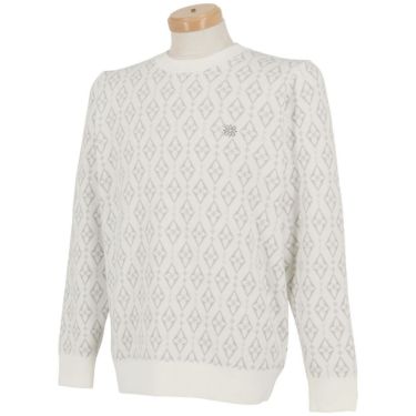 セントアンドリュース St ANDREWS　メンズ ダイヤロゴジャガード 長袖 クルーネック ニット プルオーバー 042-5270153　2025年モデル 詳細1 詳細10