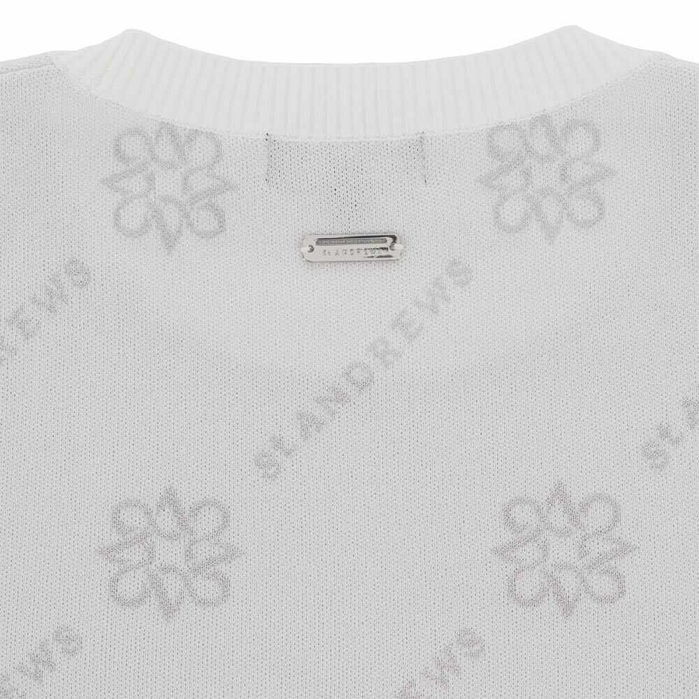 セントアンドリュース St ANDREWS　メンズ ロゴジャガード 長袖 クルーネック ニット プルオーバー 042-5270951　2025年モデル 詳細1 詳細9