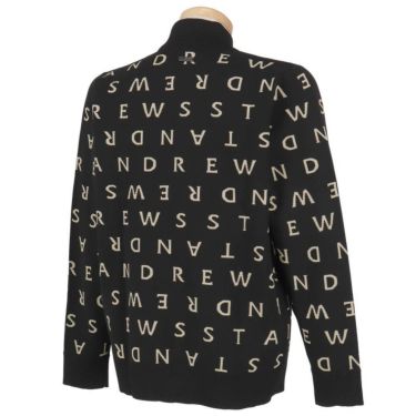 セントアンドリュース St ANDREWS　メンズ ロゴジャガード 長袖 フルジップ ニット 042-5272053　2025年モデル 詳細1 詳細3